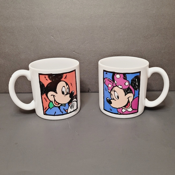 Disney Mickey & Minnie Mouse Large His & Hers Mugs - Picture 2 of 8